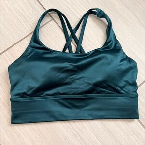 lululemon athletica Satin Sports Bra - Dark Teal